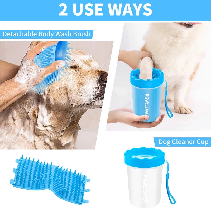 Dog Paw Cleaner, Washer, Buddy Muddy Pet Foot Cleaner with 3 free absorbent towel)